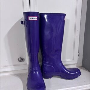 Hunter Classic Purple Rain Boots